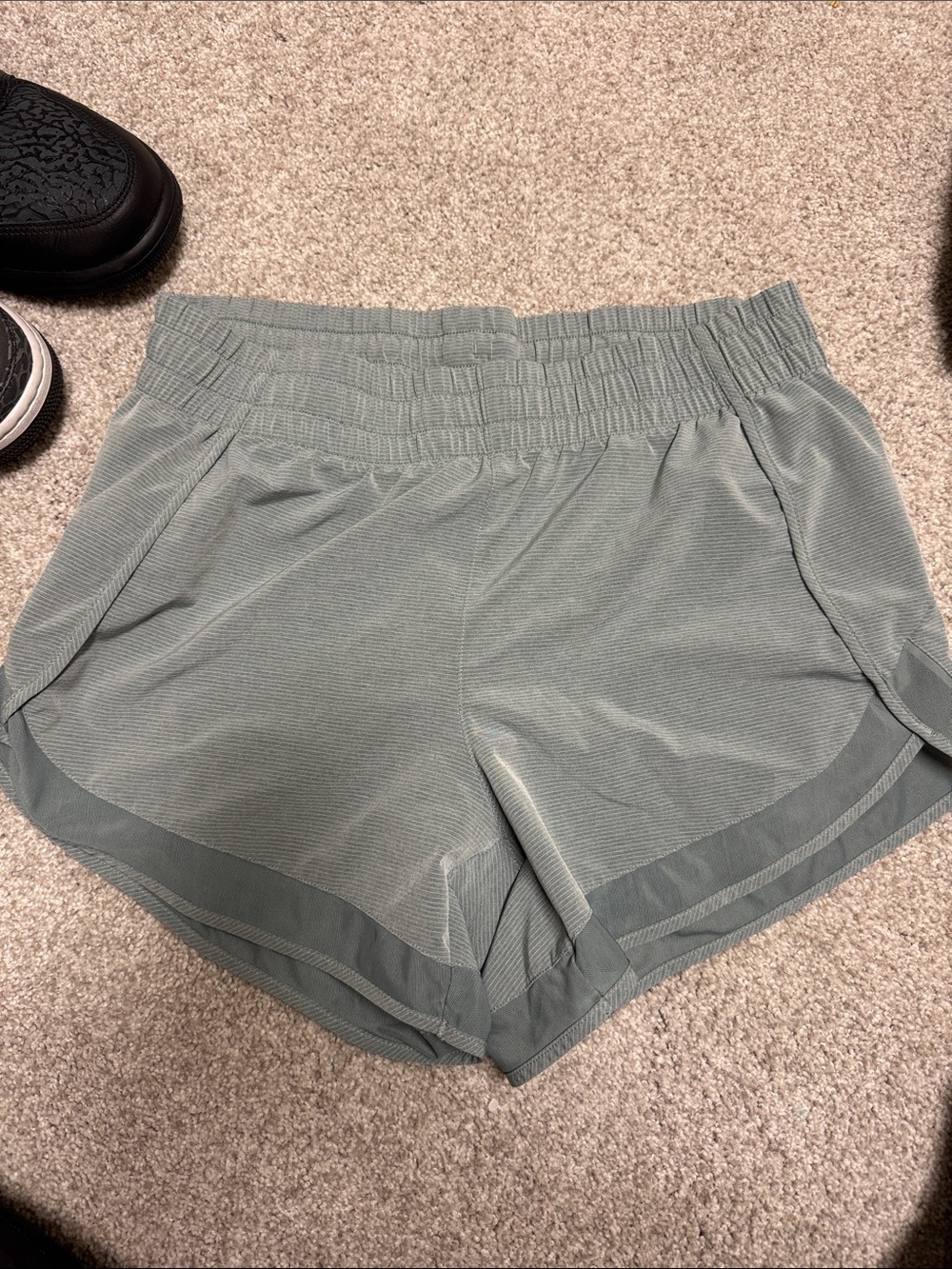 Athleta Sage Green Runner Shorts